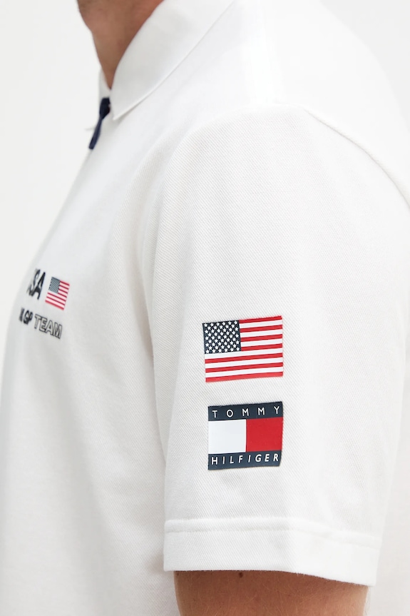 Tommy Hilfiger polo x SAIL GP MW0MW41415 biały