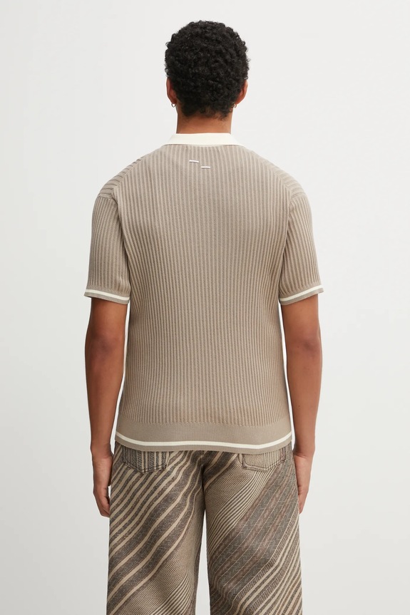 Clothing Filling Pieces cotton polo shirt Fine Knit Polo 422570500127 beige