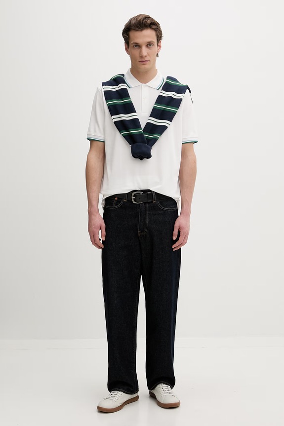 Bavlněné polo tričko Fred Perry M3600 béžová AW25