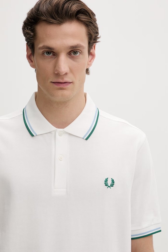 Bavlněné polo tričko Fred Perry béžová M3600