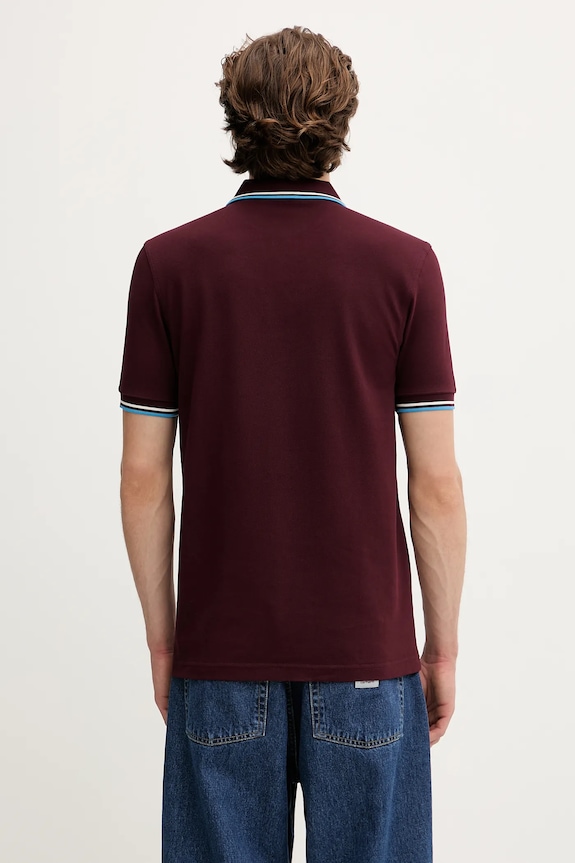 Clothing Fred Perry cotton polo shirt M3600 maroon