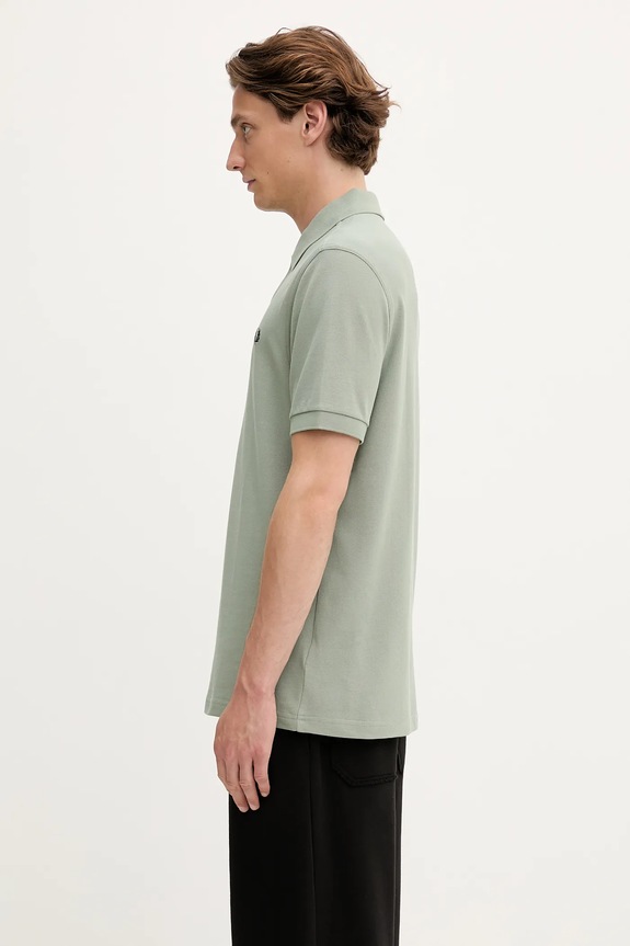Βαμβακερό μπλουζάκι πόλο Fred Perry M6000 πράσινο AW25