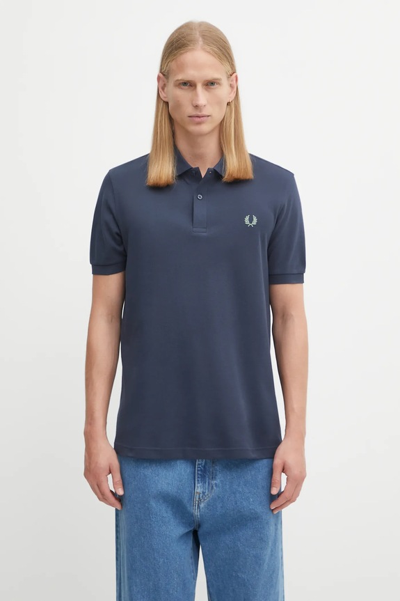 Fred Perry cotton polo shirt cotton navy M6000