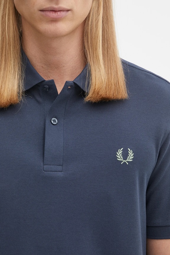 Fred Perry cotton polo shirt navy M6000