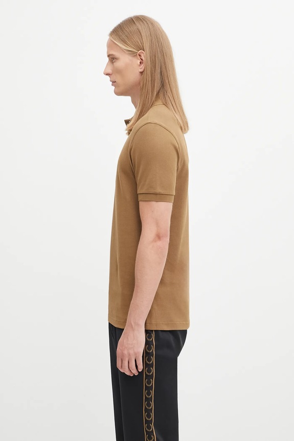 Fred Perry cotton polo shirt M6000 green AW25