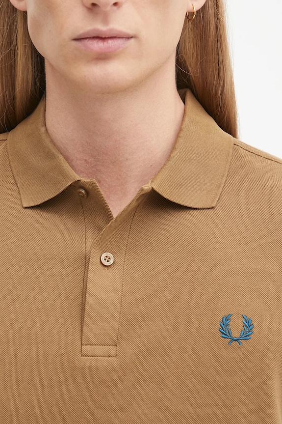 Fred Perry cotton polo shirt green M6000
