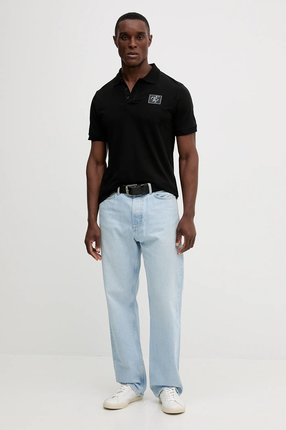 Polo tričko Karl Lagerfeld Karl Lagerfeld x Paris Hilton 554235.745420 černá AW25