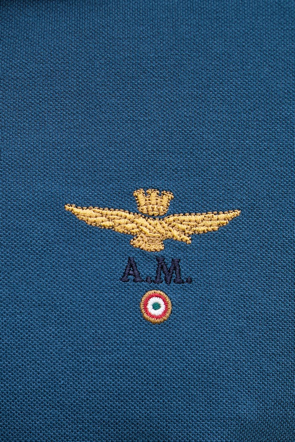 Aeronautica Militare πόλο ανδρικό βαμβακερό PO1308UP00082 σκούρο μπλε