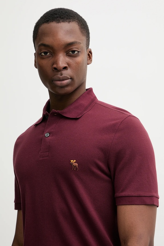 Polo tričko Abercrombie & Fitch burgundské KI124.5719.500