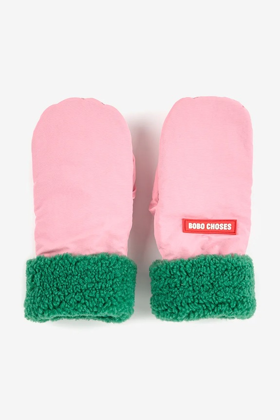 Bobo Choses rękawiczki dziecięce 225AI027 różowy AW25