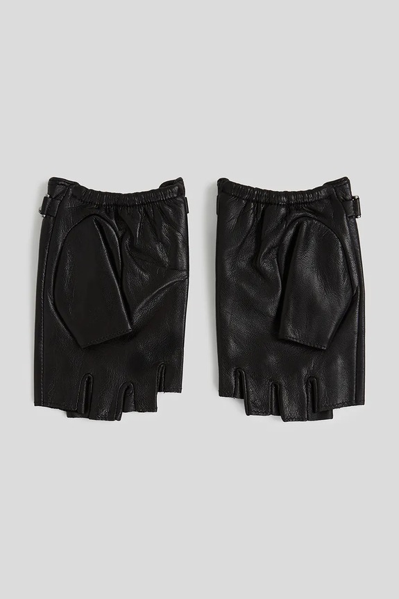 Karl Lagerfeld rękawiczki skórzane K/AUTOGRAPH A3W33031 czarny AW25