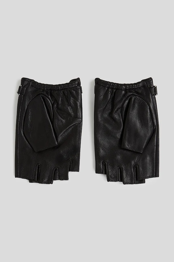 Karl Lagerfeld rękawiczki skórzane K/AUTOGRAPH A3W33031 czarny AW25