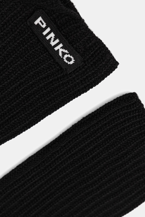 Pinko rękawiczki z dodatkiem wełny 105997.A2Z4 czarny AW25