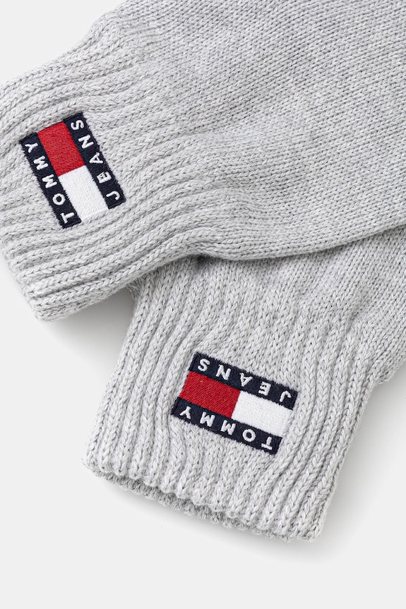 Βαμβακερά γάντια Tommy Jeans AW0AW17914 γκρί AW25