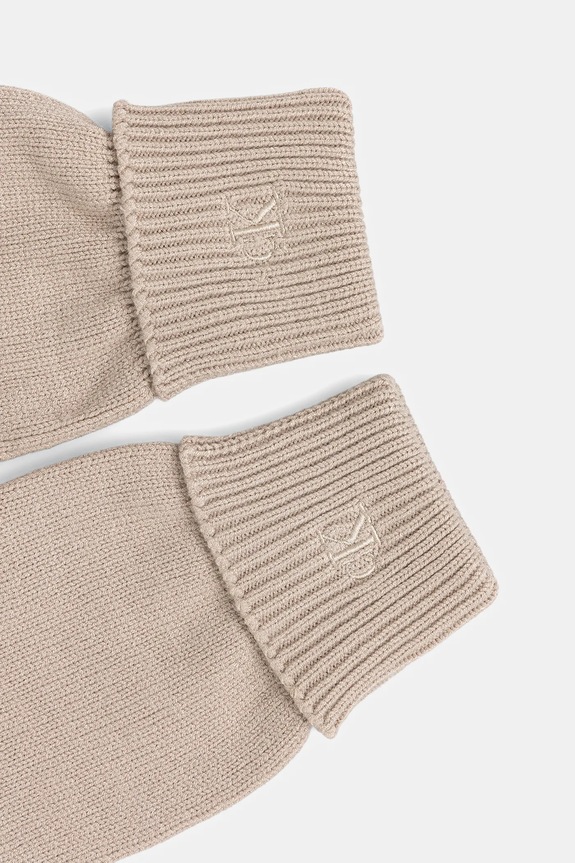 Calvin Klein rękawiczki LV14F8021G beżowy AW25