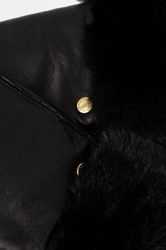 Kožené rukavice Barbour LGL0150 čierna AW25