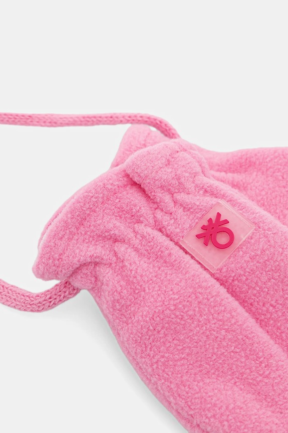 Βρεφικά γάντια United Colors of Benetton 6U87GG007.G.P.Seasonal ροζ AW25