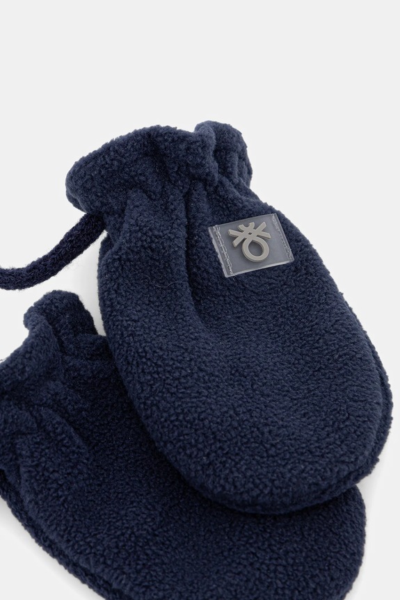 Βρεφικά γάντια United Colors of Benetton 6U87GG007.P.Seasonal σκούρο μπλε AW25