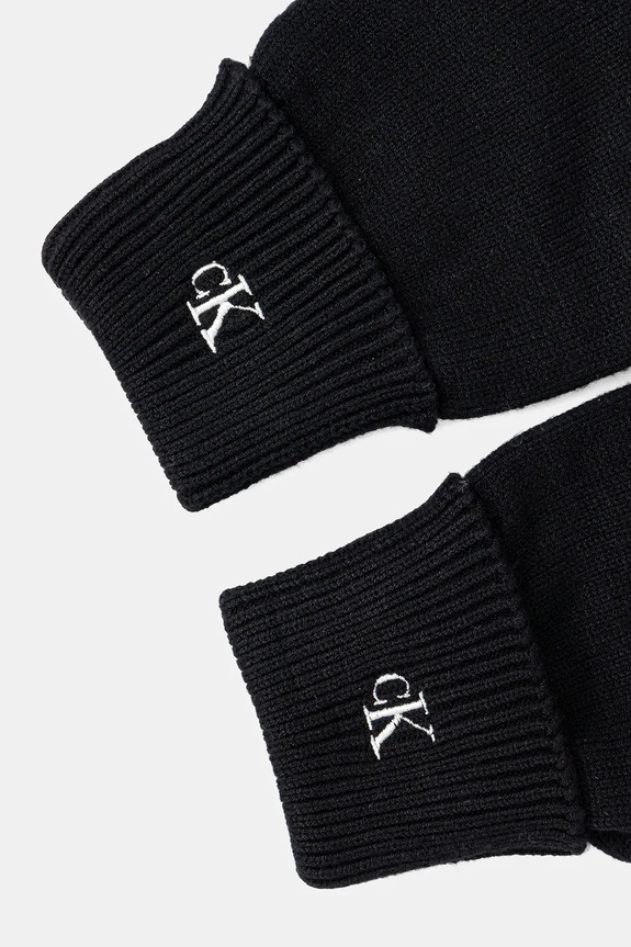 Calvin Klein rękawiczki LV14D8019G czarny AW25