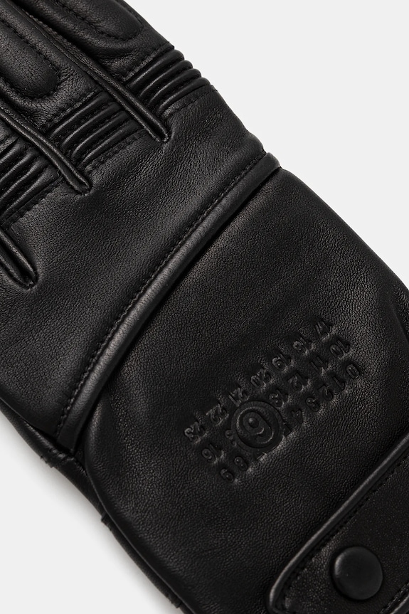 Δερμάτινα γάντια MM6 Maison Margiela x Agnelle SH2TS0003.M07014.900 μαύρο AW25