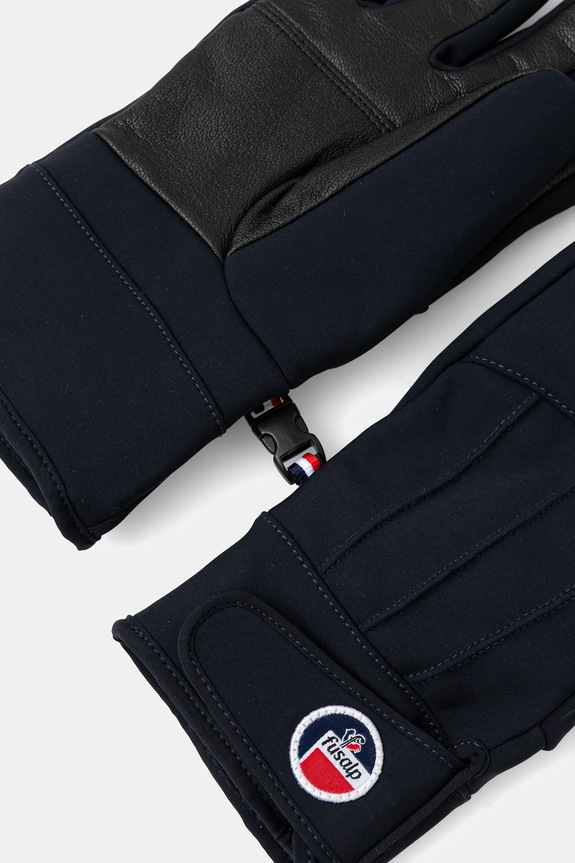 Fusalp guanti da sci in pelle T2701 blu navy AW25