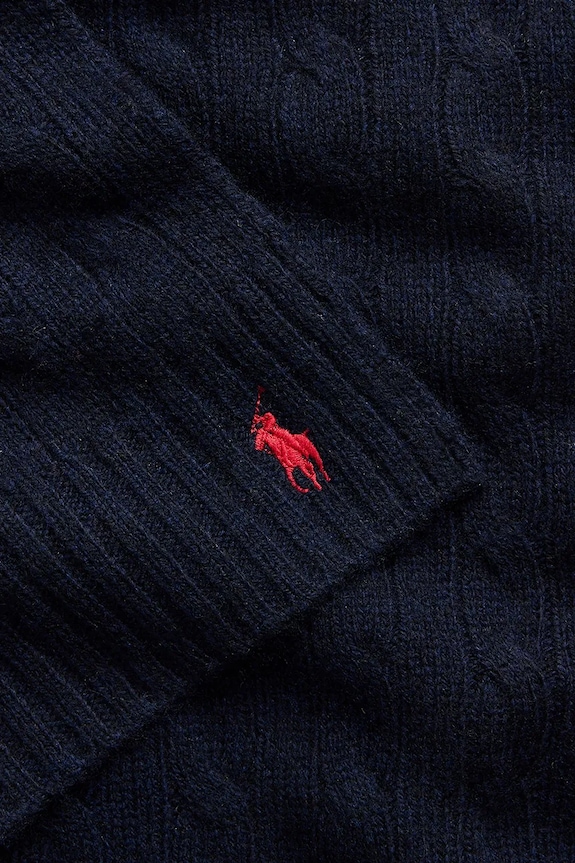 Аксесуари Вовняний шарф Polo Ralph Lauren 455956296 темно-синій
