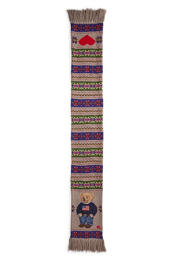 Polo Ralph Lauren sciarpa in lana 455981438 multicolore AW25