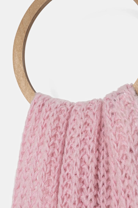 Pinko eșarfă de lână 105990.A2Z2 roz AW25