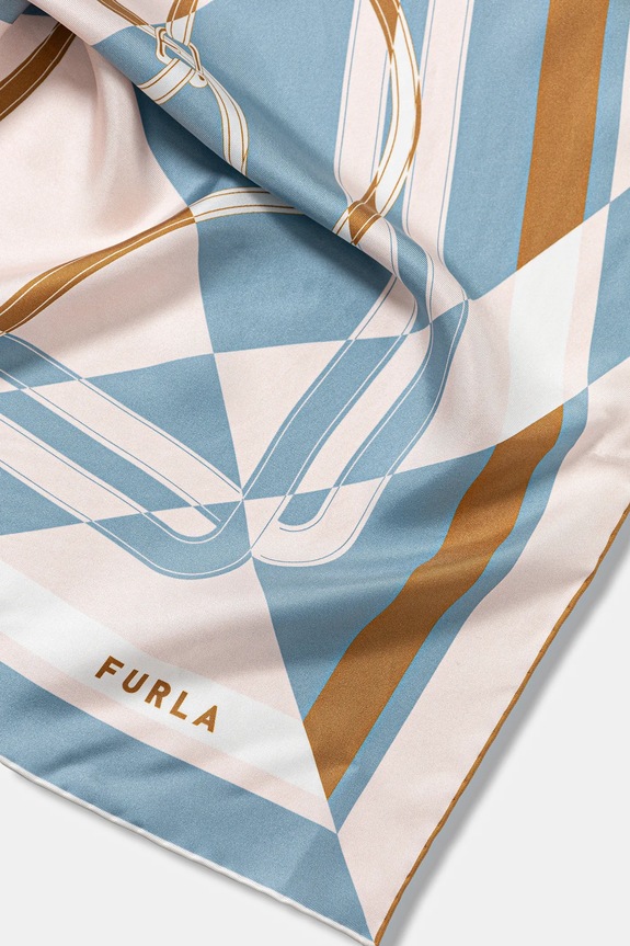 Αξεσουάρ Μεταξωτό φουλάρι Furla WT00021.BX4081.4222S μπλε