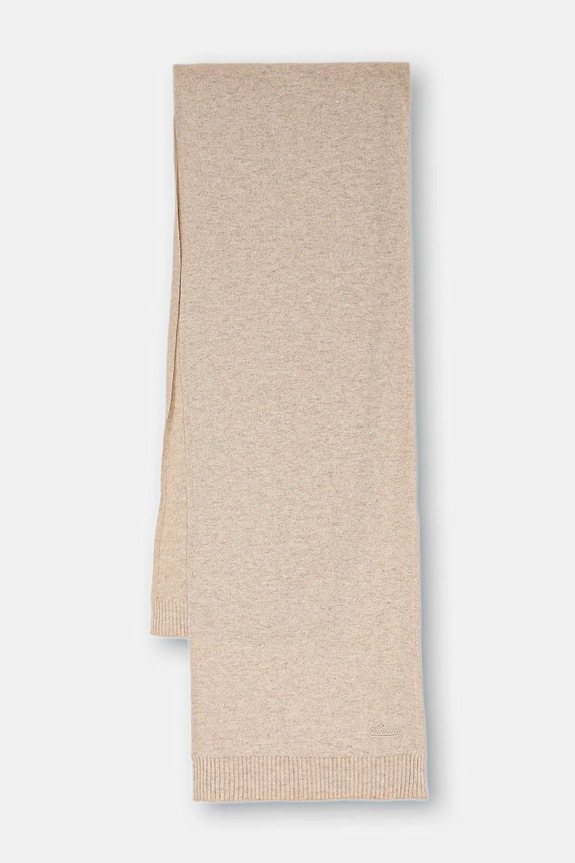 Šal od kašmira Bally bez uzorka bež WSC04K