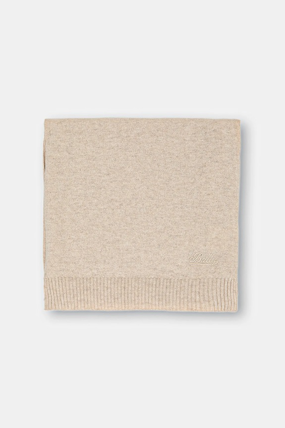 Šal od kašmira Bally WSC04K bež AW25
