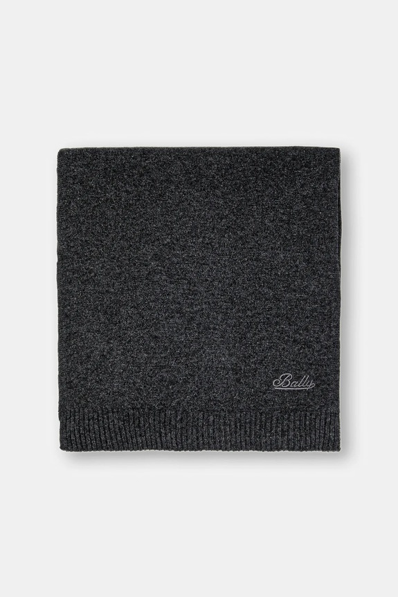 Šal od kašmira Bally WSC04K siva AW25