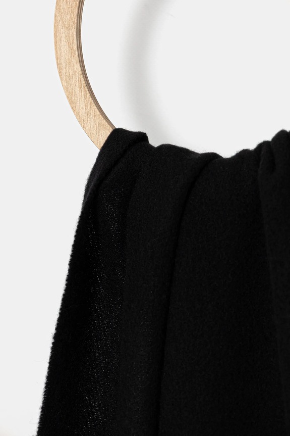 Bally sciarpa in lana WSC04W nero AW25