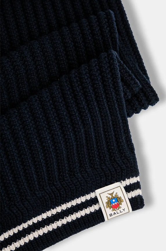 Dodaci Kratki vuneni šal Bally WSC04M mornarsko plava