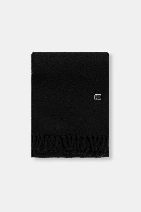 Tommy Jeans eșarfă cu lână AW0AW17903 negru NC25