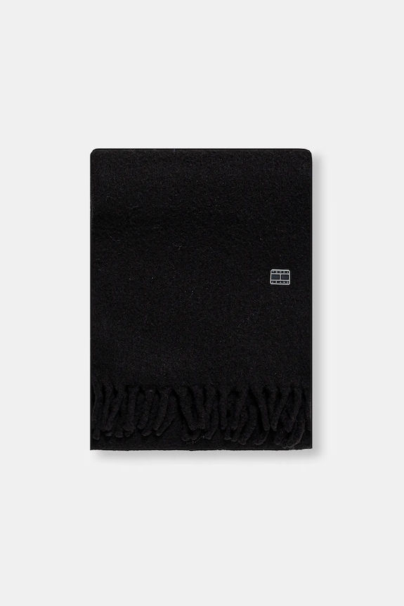 Tommy Jeans eșarfă cu lână AW0AW17903 negru NC25