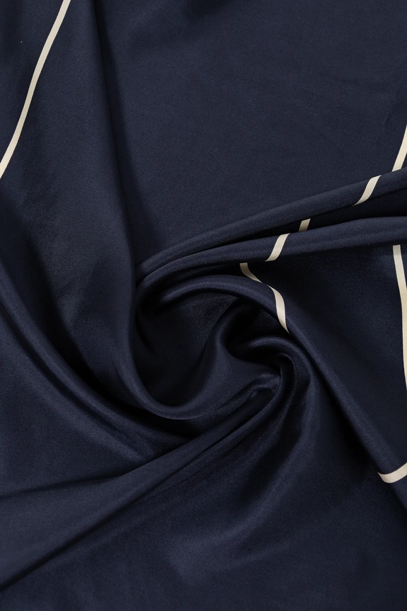 Accesorii MM by Max Mara eșarfă de mătase FAUST 2526546017600 bleumarin