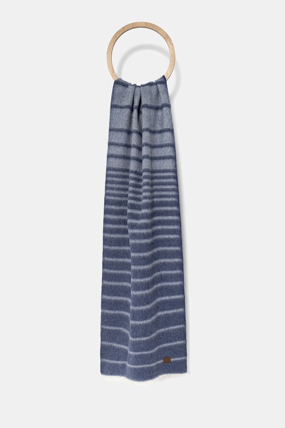 MM by Max Mara szalik wełniany DIADEMA tkanina granatowy 2526546038600