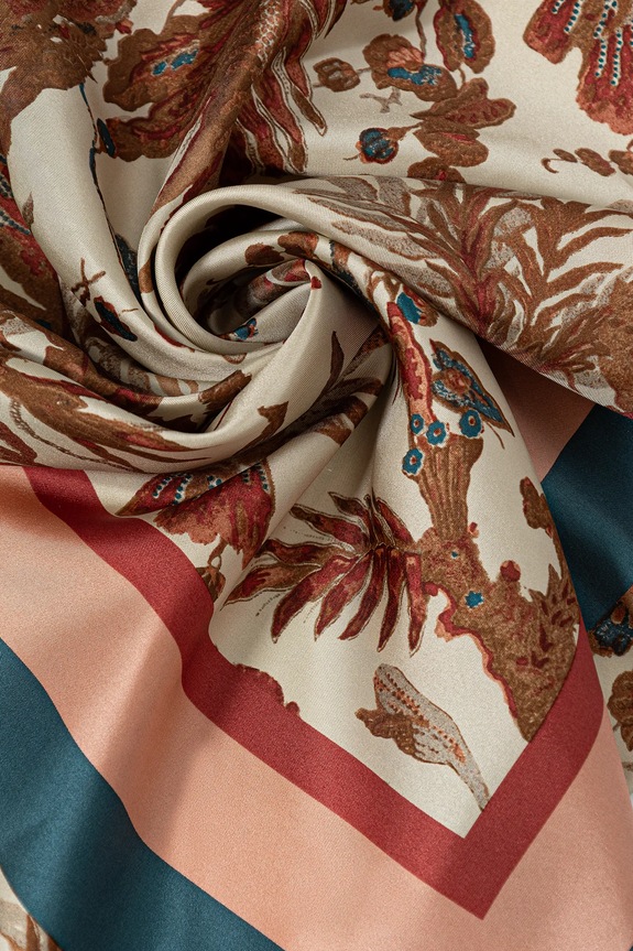 Accesorii Weekend Max Mara eșarfă de mătase ONESTO 2525546094600 bej