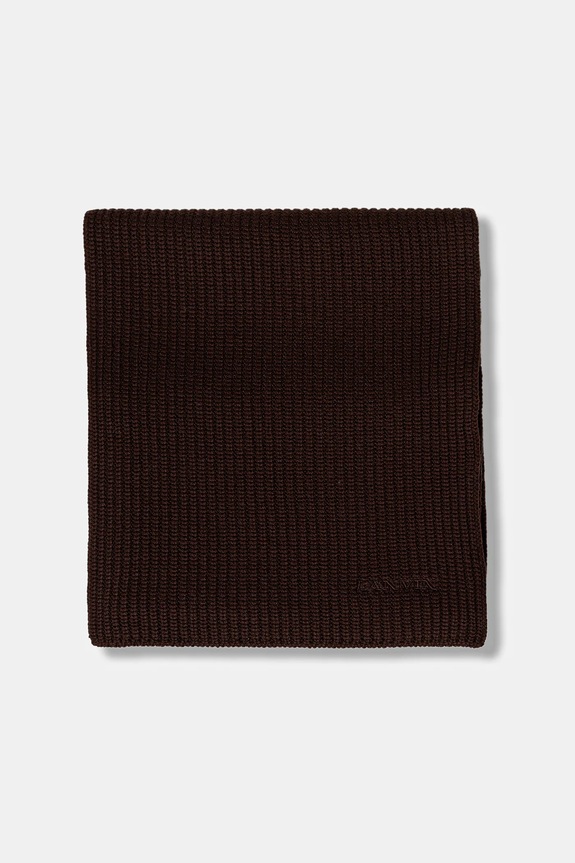 Lanvin fular de lână 710009252 maro AW25