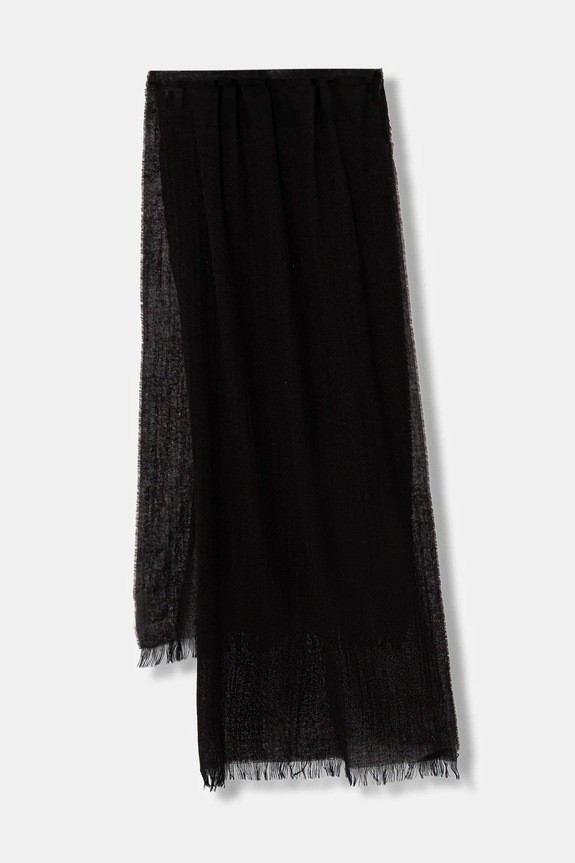Lanvin szalik wełniany dzianina brązowy 710003794