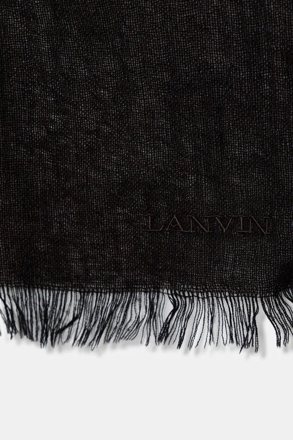 Akcesoria Lanvin szalik wełniany 710003794 brązowy