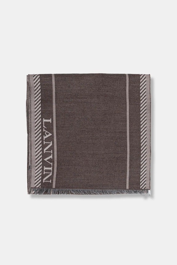 Lanvin szalik z dodatkiem wełny 710009280 beżowy AW25
