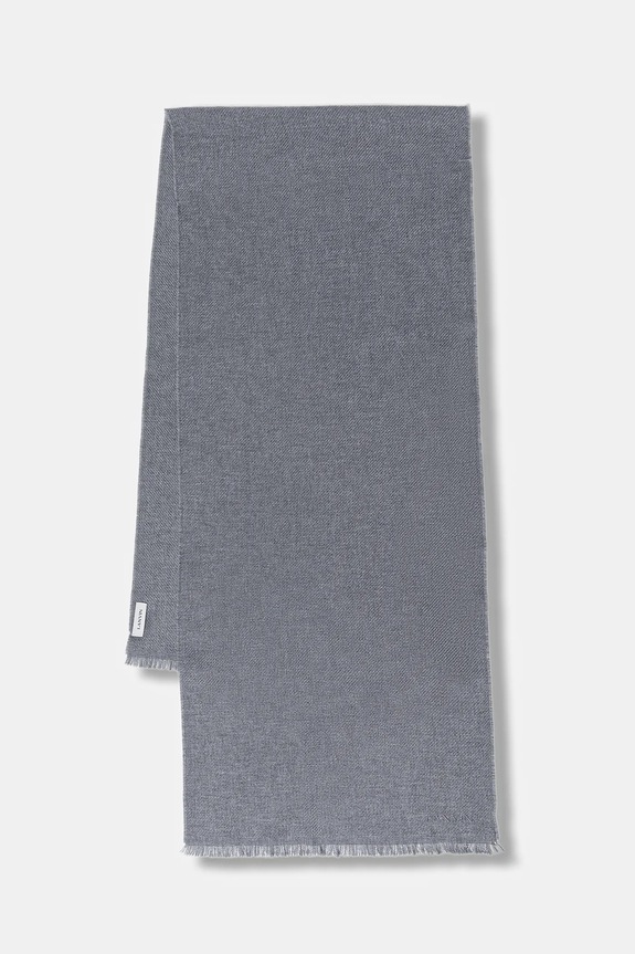 Lanvin fular de lână tricotaj gri 710003792