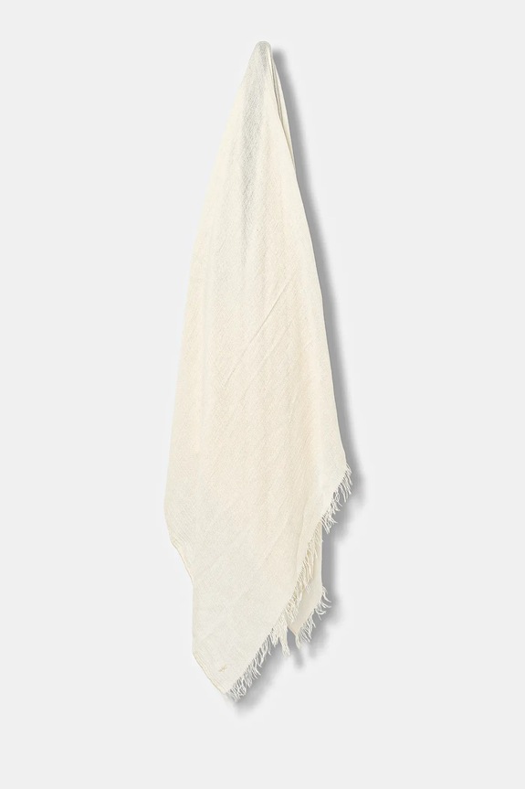 Šál s prímesou kašmíru Weekend Max Mara FLAVIONEW s prímesou vlny béžová 2525546025600