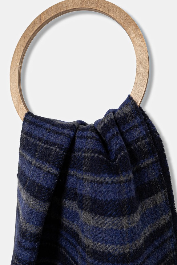 Vlněná šála Weekend Max Mara PAGELLA 2525546085600 námořnická modř AW25