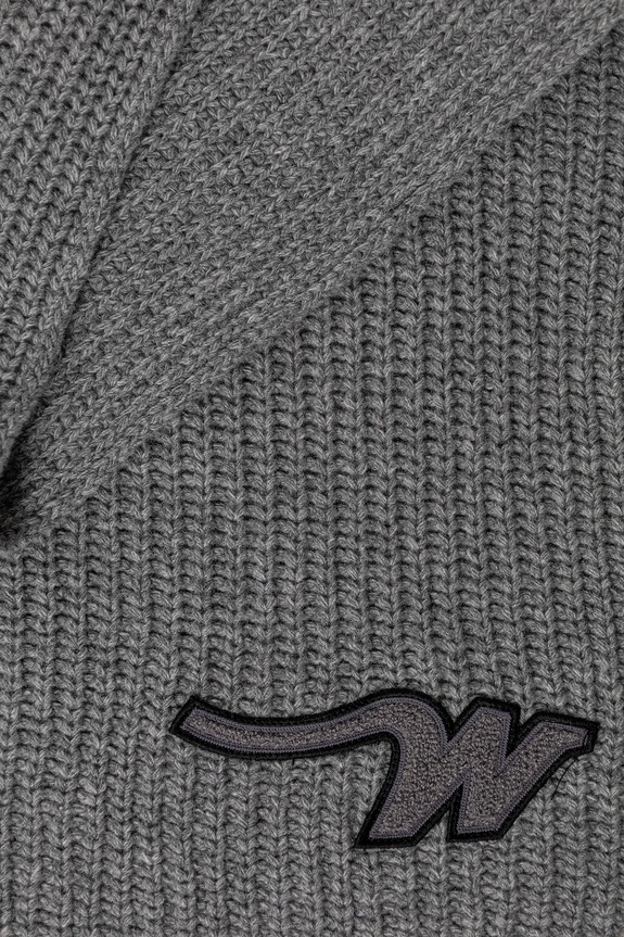 Kratki vuneni šal Weekend Max Mara BARDIES 2525746035600 siva AW25