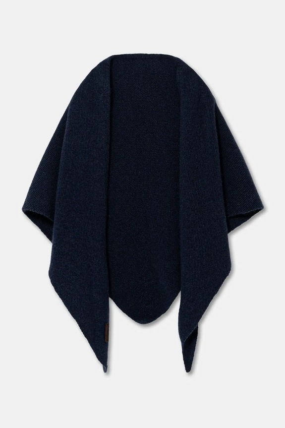 Sessun scialle con lana maglia blu navy 25115005