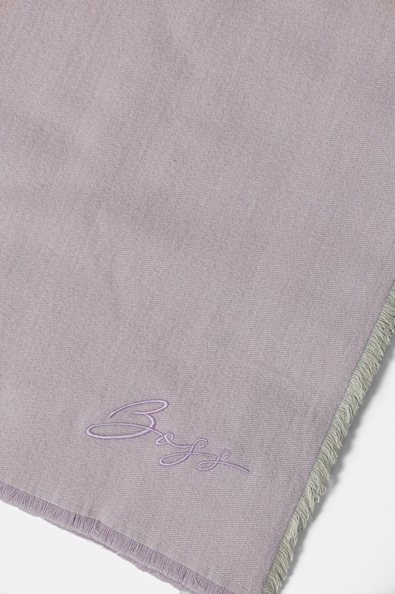 BOSS sál gyapjúkeverékből 50558638 lila AW25