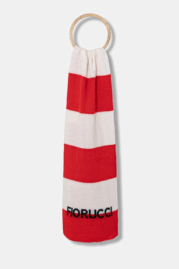 Fiorucci esarfa de lână Logo Alpaca tricotaj rosu W02FPASC470KN11RD02